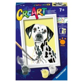 CreArt pictura pe numere pentru copii caine dalmatian